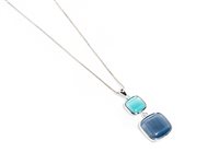 Necklace Madì Woman Denim in Silver Quarzo idrotermale 38970 - 38970